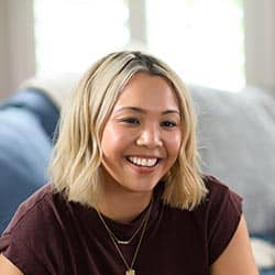 smiling female student