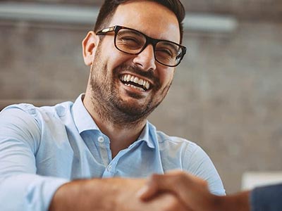 business professionals shaking hands