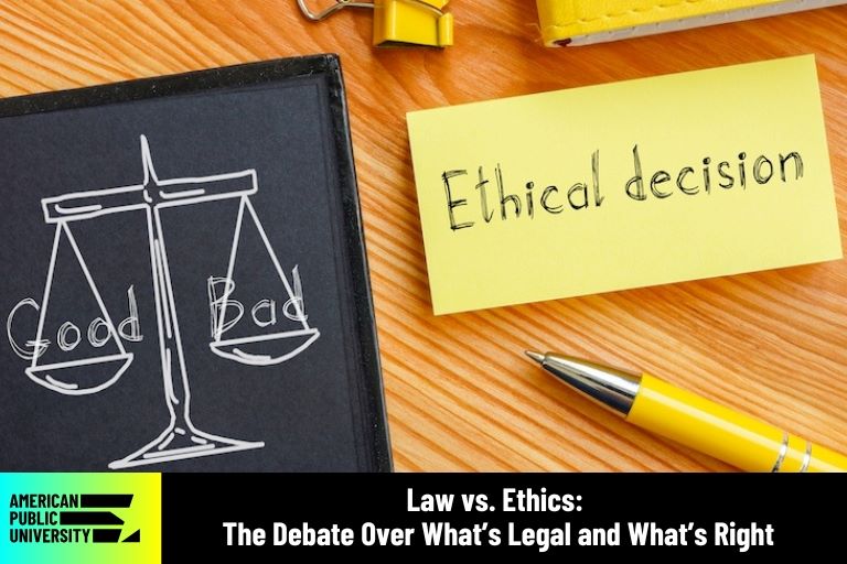 law vs. ethics