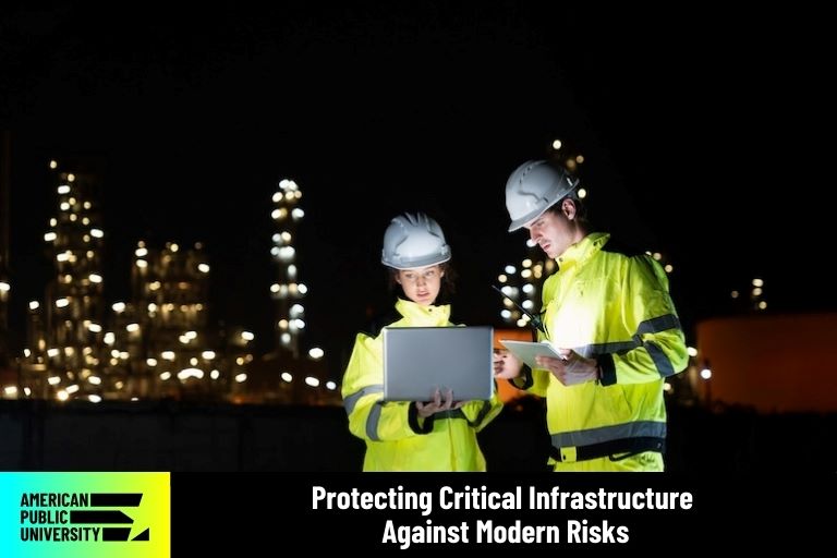 critical-infrastructure critical infrastructure engineers working at night looking at laptop