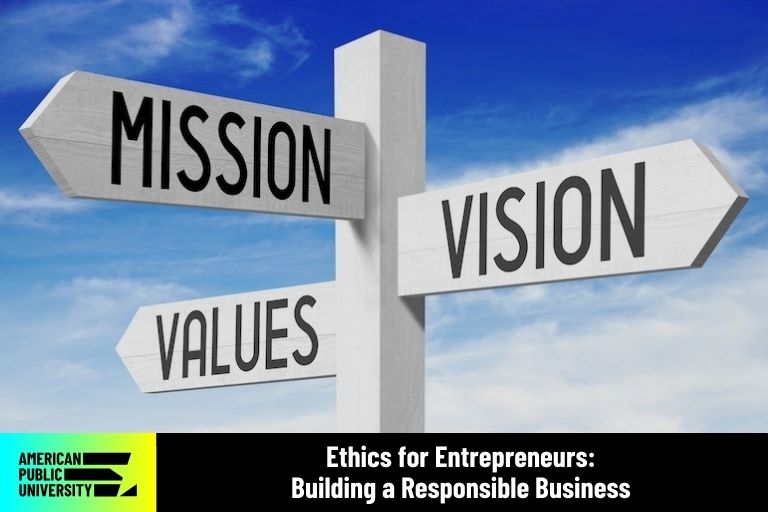 ethics-for-entrepreneurs-apu ethical terms written on street sign