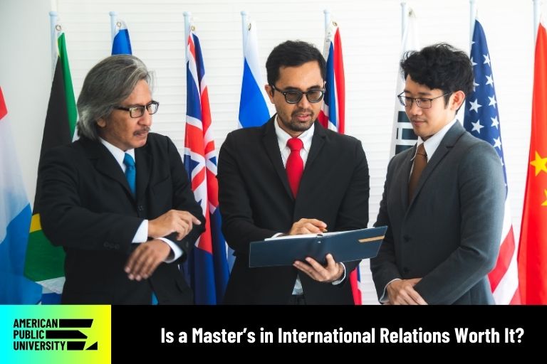 is-a-masters-in-international-relations-worth-it international relations professionals discussing document