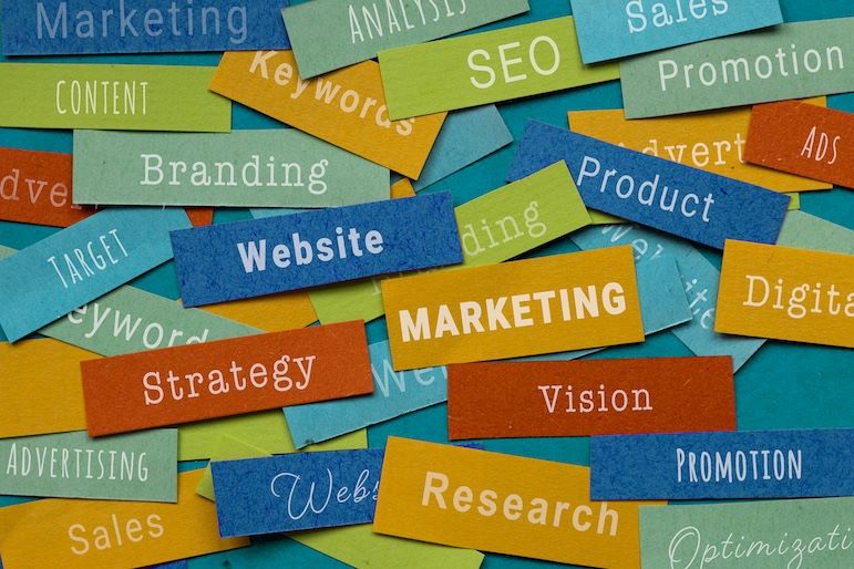 marketing specializations on post it notes
