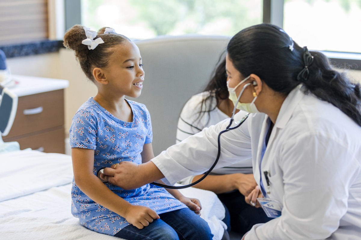 nurse with child