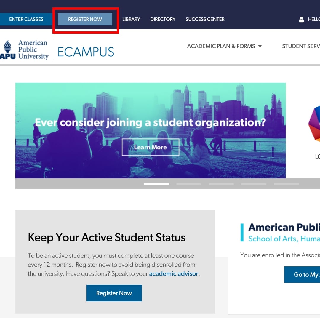 E-Campus Class Registration Demo