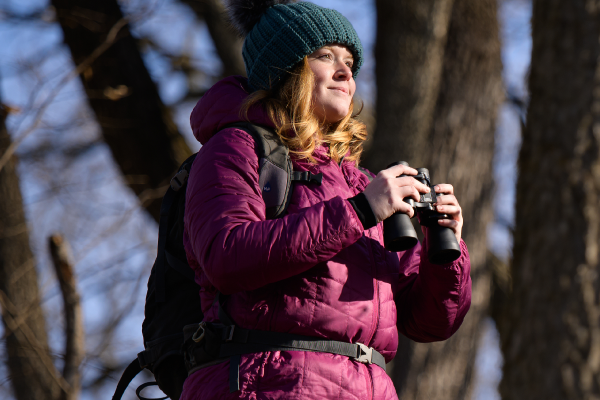 Photo of Karissa nature watching